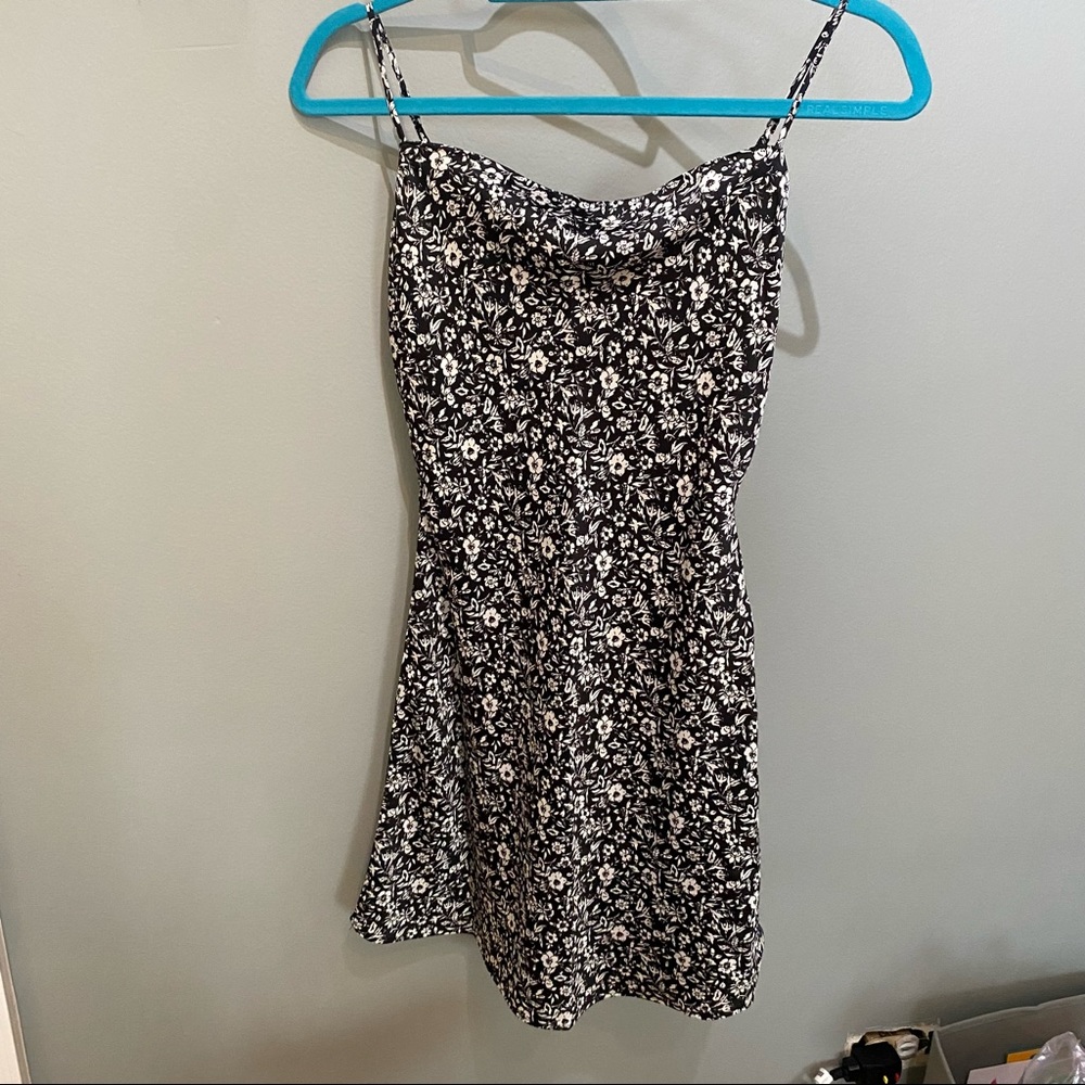 NWT cowlneck slip mini floral Abercrombie dress